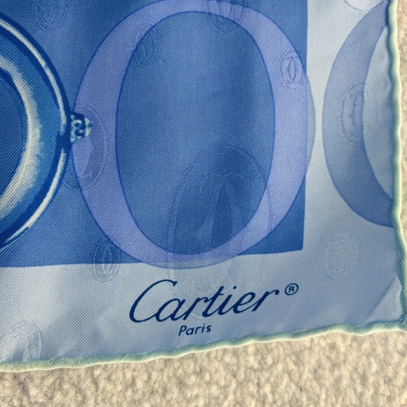 RARE! CARTIER silk scarf LIMITED EDITION - Picture 3 of 8